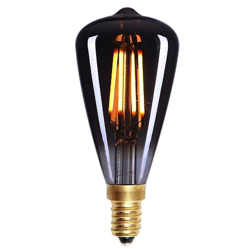 Edison Mini St - 48 LED  4W Filament Smoke dimbaar E14 - Serie Edison LED - LED lamp - LED peer - High Light - L252019