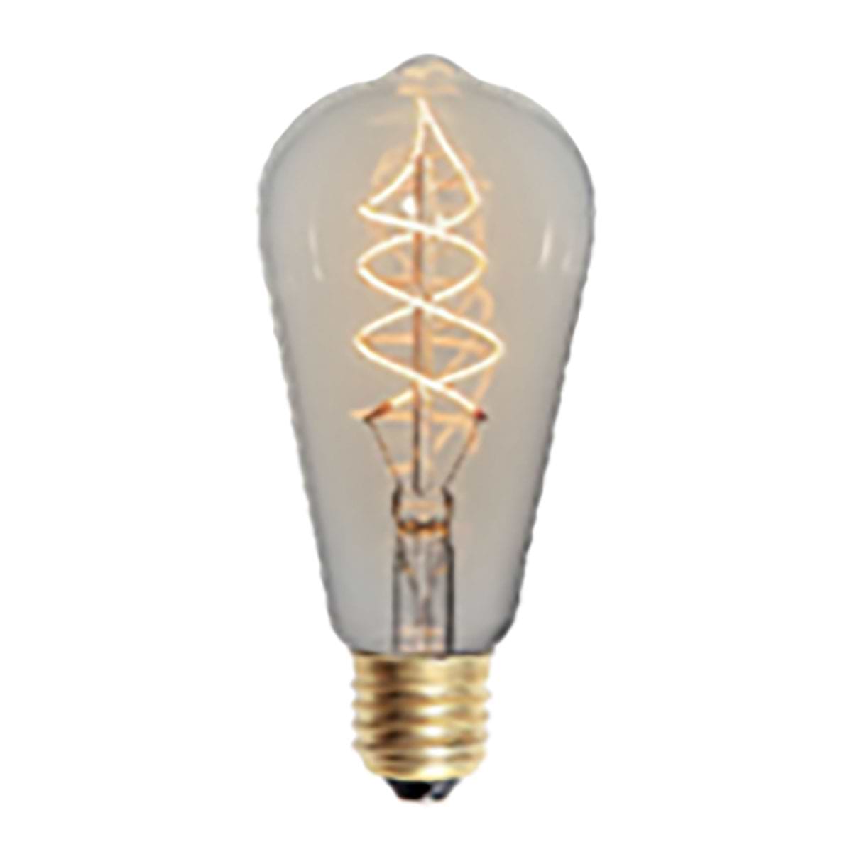 LED lamp 6W 3-step dimbaar Edison spiraal, E27 fitting, 6 Watt, dimbaar, Amber. Duurzaam, decoratief en dimbaar. LIGHT - L272136