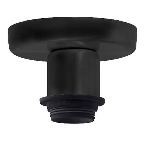 Plafonnier Rod kort E27 Mat Zwart zonder kap - Serie Rod - High Light - P608801