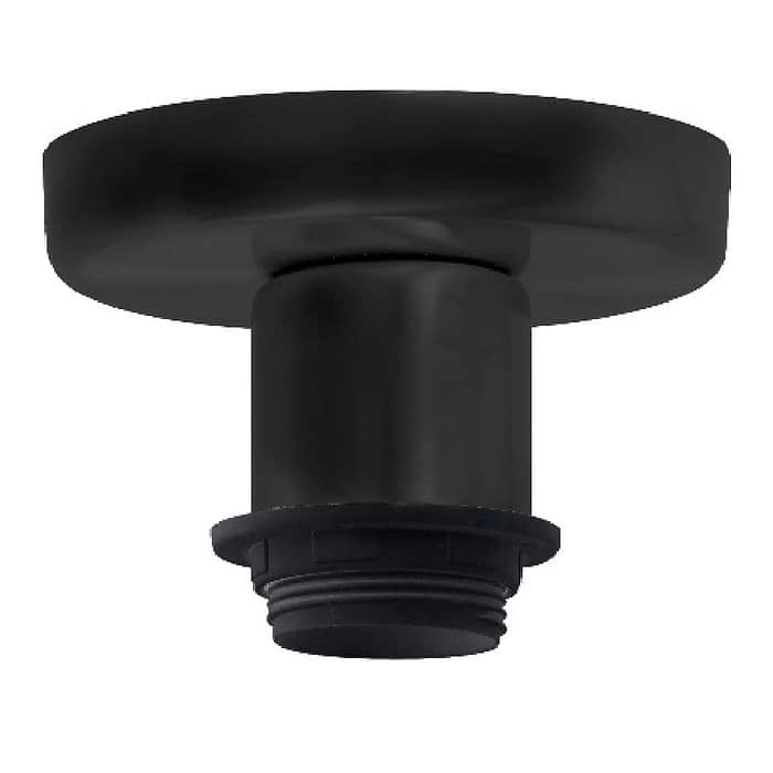 Plafonnier Rod kort E27 Mat Zwart zonder kap - Serie Rod - High Light - P608801