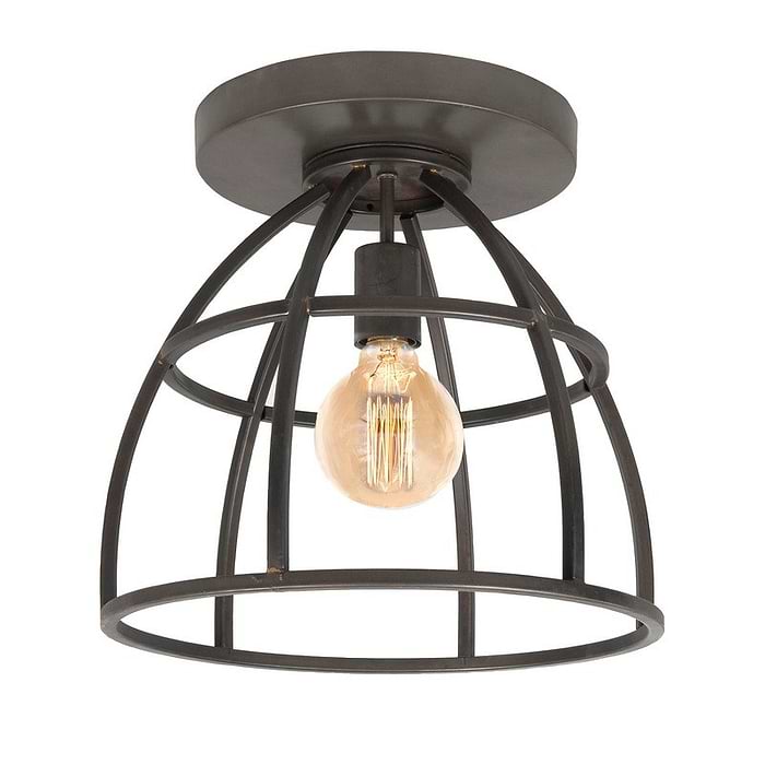 Plafonnier Orion 34 cm -  black steel - Serie Orion - High Light - P651901