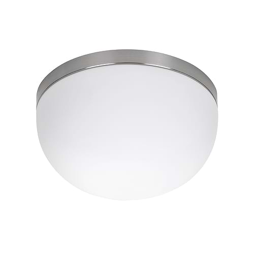Badkamer plafonnier (zone 2 en 3) Pearl 28cm 2x E27 IP44 Nikkel Mat - Serie Pearl - Plafondlamp - Plafonnier - High Light - P652430