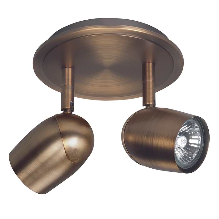 Ovale Spot 2 lichts - opbouw spots - plafondlamp met twee spots - Brons zonder lampen - Serie Ovale - Spots - Plafondspots - High Light - S736632