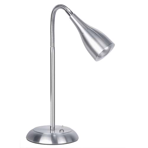 Bureaulamp - leeslamp - bedlamp - tafellamp Elite 1-lichts R50 Aluminium - Serie Elite - Tafellamp - High Light - T101030