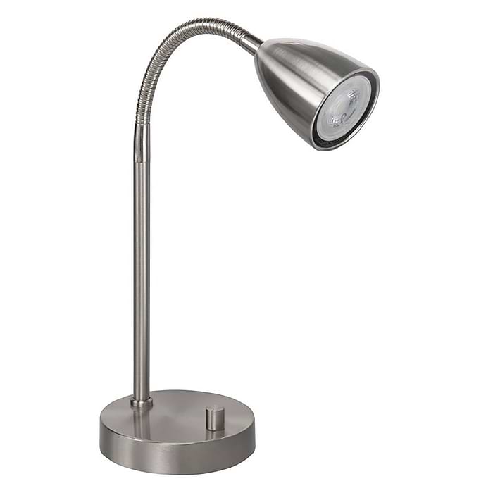 Tafellamp Malmö GU10 Nikkel Mat + dimmer - Serie Malmö - High Light - T104730