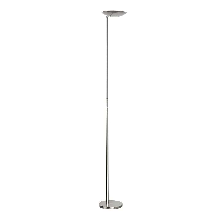 Vloerlamp Uplight Geneva 30W Nikkel - Mat + dimmer - Serie Uplight Geneva - Vloerlamp - High Light - V429930