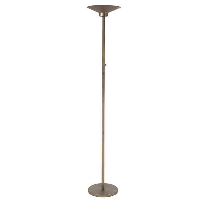 Vloerlamp Uplight Gibraltar 43W LED 2700K+2W LED Brons + dimmer - Serie Uplight Gibraltar - High Light - V433032