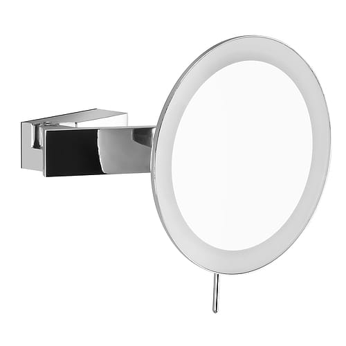 Badkamer spiegel met verlichting - Wandlamp Spiegel Zwenk 3 dioptrie Chroom - Serie Spiegel - Wandlamp - High Light - W359937