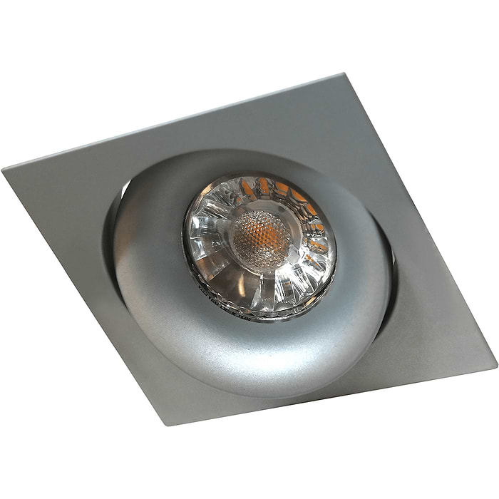 Inbouwspot - DL - grijs 1-lichts vierkant "Alice" kantelbaar GU10 35W IP20 - ART DELIGHT - DL 921 GR