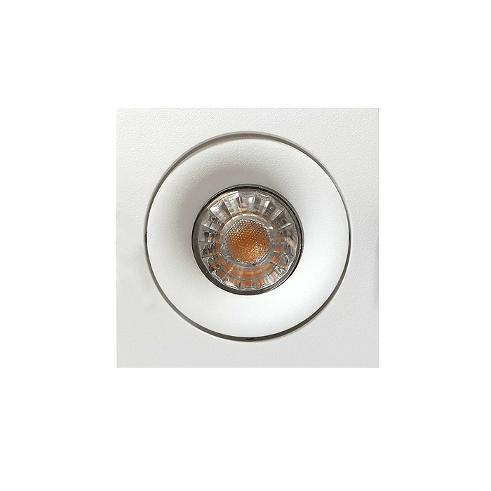 Inbouwspot - DL - wit 1-lichts vierkant "Alice" kantelbaar GU10 35W IP20 - ART DELIGHT - DL 921 WI