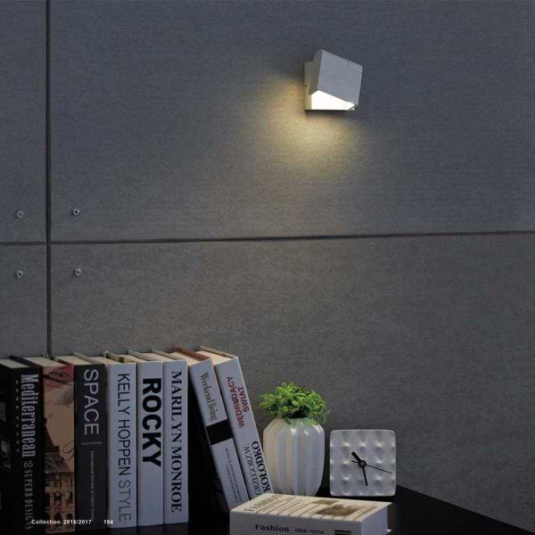 Wandlamp - bedlamp - wit "Kapo" IP20 voorzien van touch dimmer - LED 6W 2700K 744lm - ART DELIGHT - WL KAPO WI