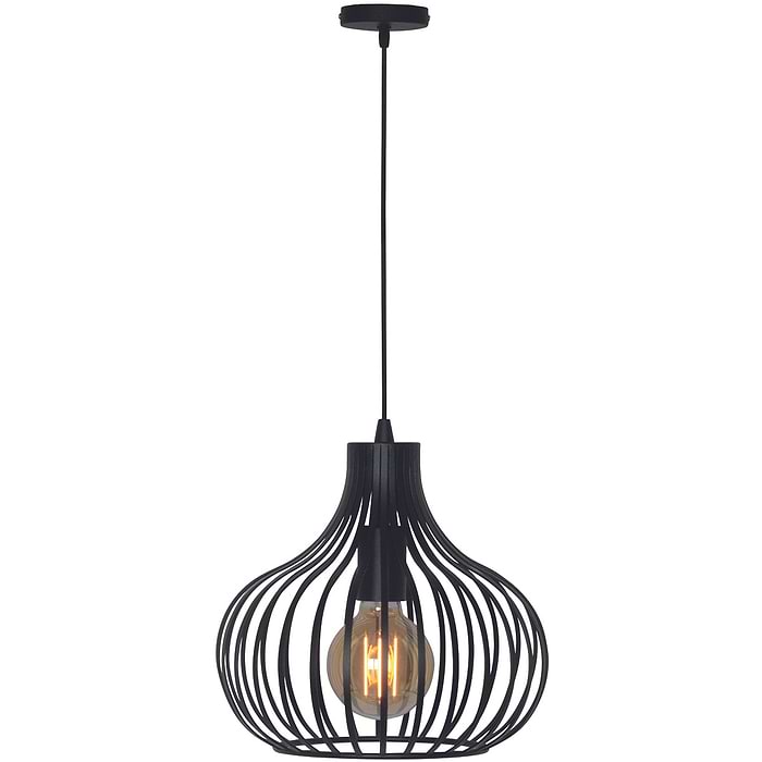 Hanglamp 'Aglio' 28 cm Zwart FREELIGHT - H 7841 Z