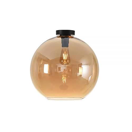 Plafondlamp amber 1-lichts "Marino" Ø40cm amber/glas E27 - ART DELIGHT