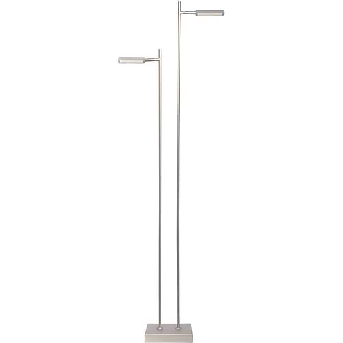 Vloerlamp 'Block' 2-lichts LED Staal FREELIGHT - S 2322 S