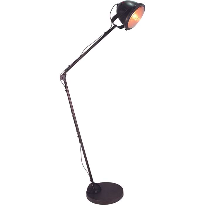 Industriële vloerlamp 'Faro' Zwart Staal FREELIGHT - S 5123 Z