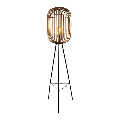 Vloerlamp Treccia hout hoogte 155cm 1lichts FREELIGHT - S5401H