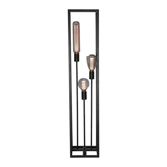 Vloerlamp Palco zwart 3-lichts hoogte 120cm FREELIGHT - S5612Z