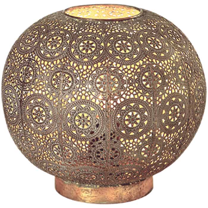 Tafellamp 'Motivo' Ø 28cm Antiek Goud-Wit FREELIGHT - T 1528 G