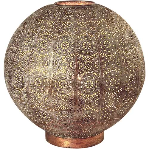Tafellamp 'Motivo' Ø 40cm Antiek Goud-Wit FREELIGHT - T 1540 G