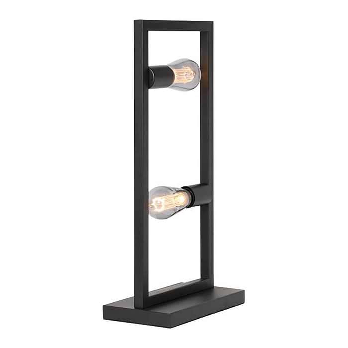 Tafellamp Distesa zwart 2-lichts hoogte 55cm FREELIGHT - T1902Z