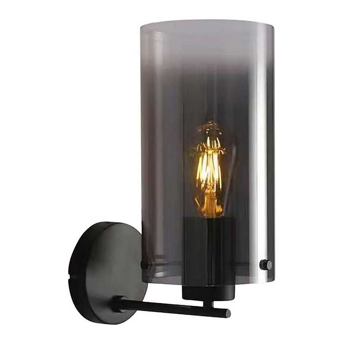 Wandlamp Ventotto gerookt glas 1-lichts FREELIGHT - W5828SK