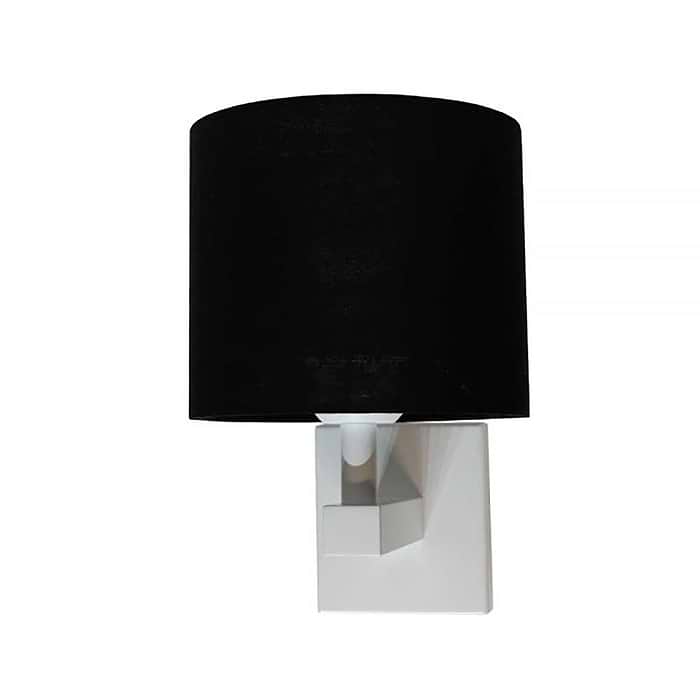 E27 witbedlamp exclusief off-white kap & schakelaar - ART DELIGHT