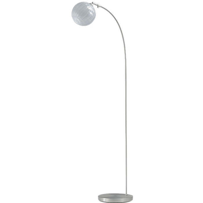 Vloerlamp Bocca nikkel 1-lichts hoogte 130cm readmodel DTW