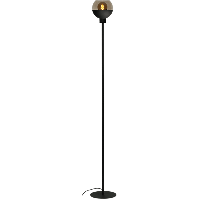 Vloerlamp Opaco 1-lichts zwart hoogte 172cm + glas smoke 62270-05-8 - MASTERLIGHT