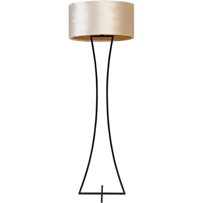 Vloerlamp Cross Woman zwart structuur hoogte 158cm inclusief zandkleurige lampenkap Artik sand 52/52/25 - MASTERLIGHT