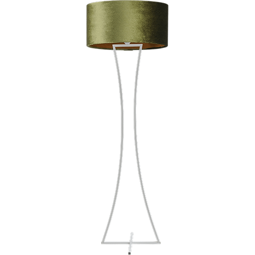 Vloerlamp Cross Woman wit structuur hoogte 158cm inclusief groene lampenkap Artik green 52/52/25 - MASTERLIGHT