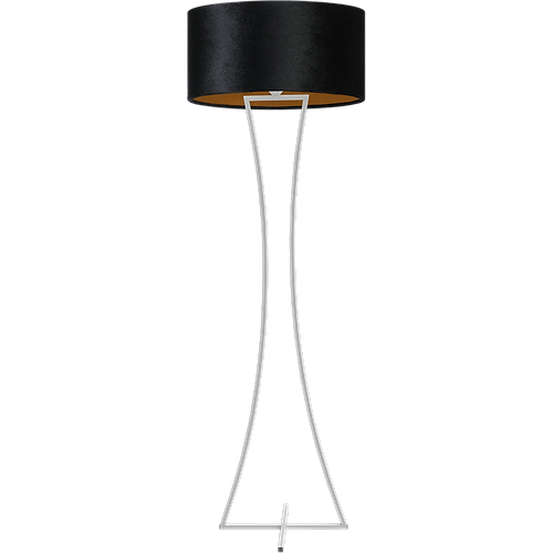Vloerlamp Cross Woman wit structuur hoogte 158cm inclusief zwarte lampenkap Artik black 52/52/25 - MASTERLIGHT