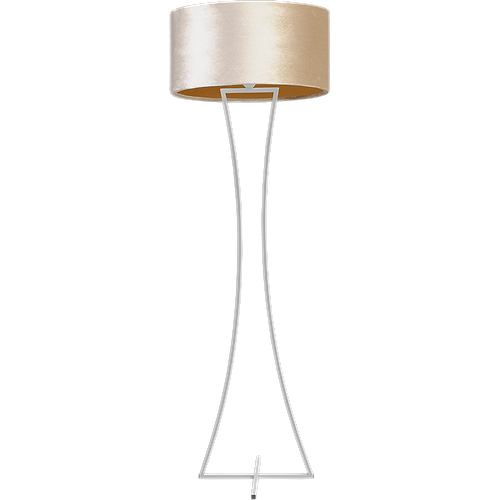 Vloerlamp Cross Woman wit structuur hoogte 158cm inclusief zandkleurige lampenkap Artik sand 52/52/25 - MASTERLIGHT