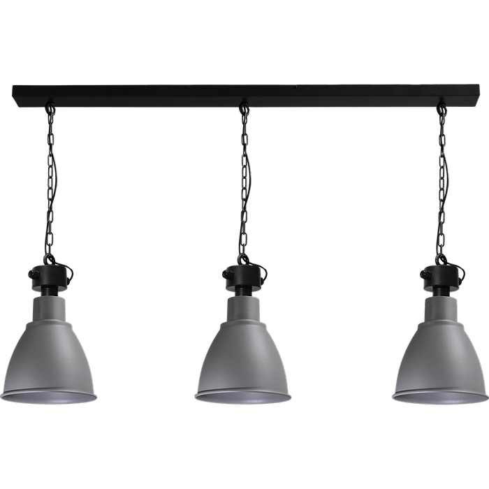 Industriële hanglamp Model 07 beton look 3-lichts