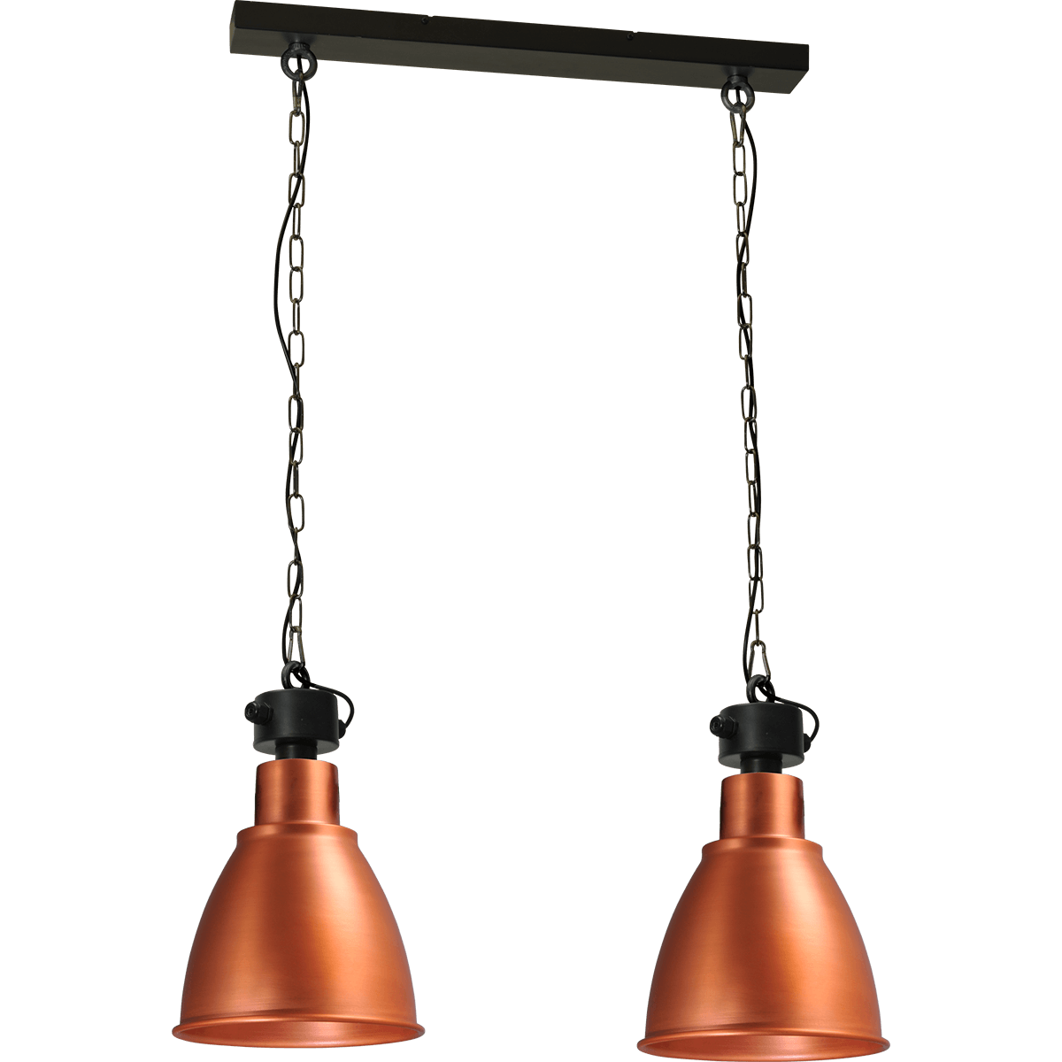 Industriële hanglamp Model 07 copper 2-lichts Ø27