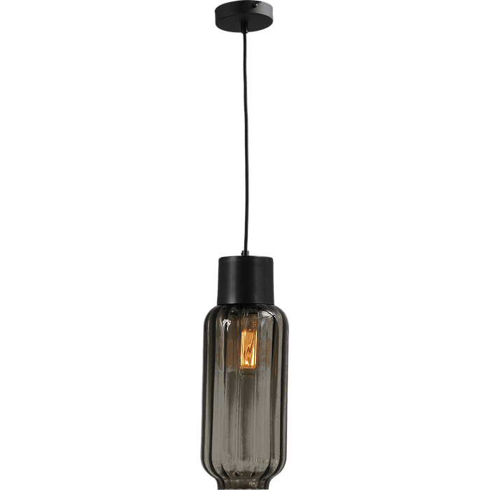 Hanglamp "Lett Rib" zwart