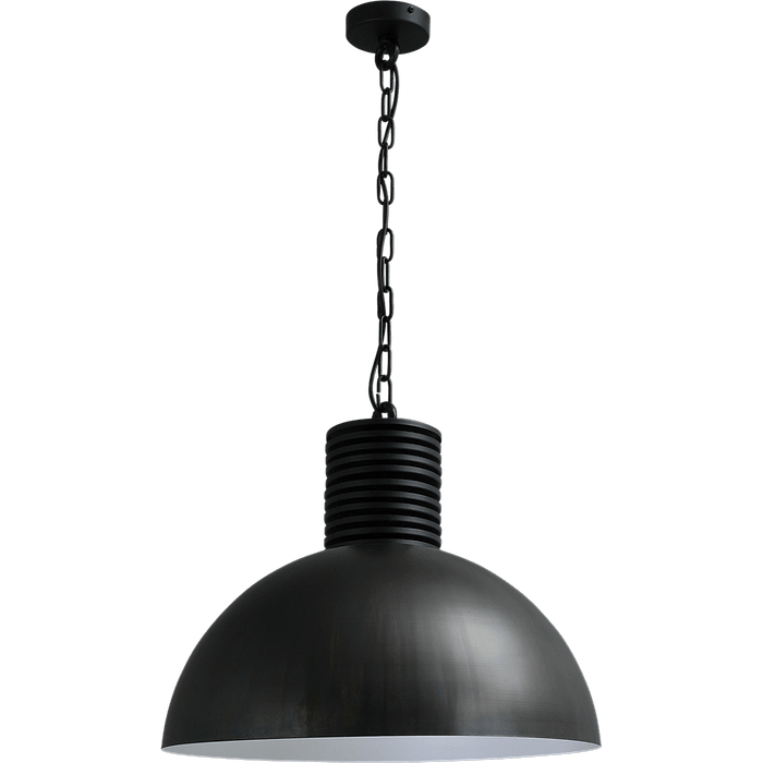 Industriële hanglamp Larino Ø50cm gunmetal buitenkant