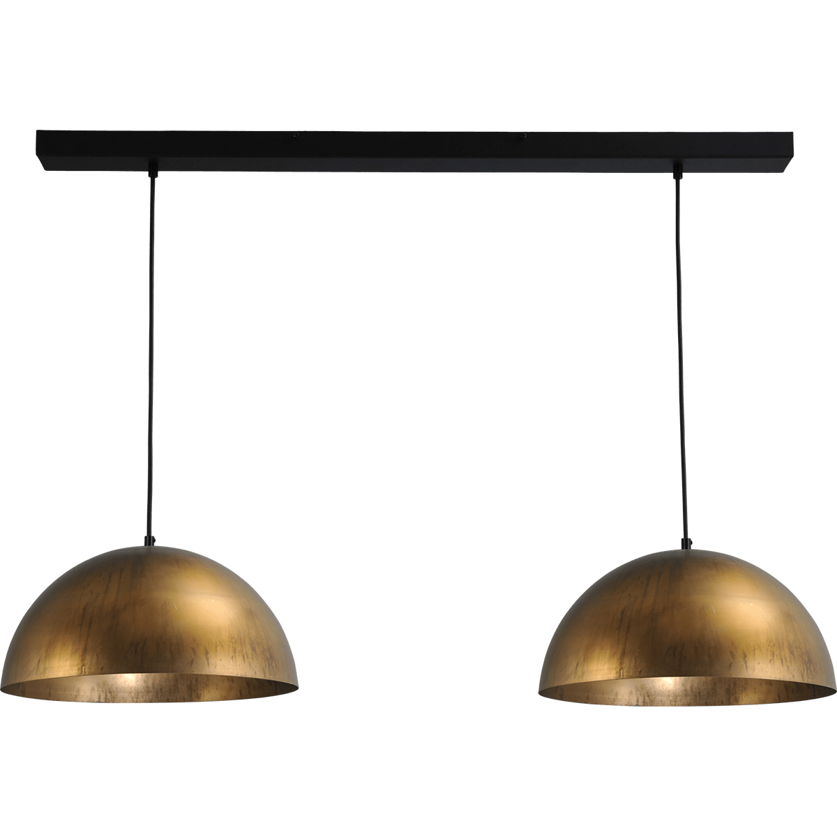 Industriële hanglamp Larino Ø40cm antiek messing
