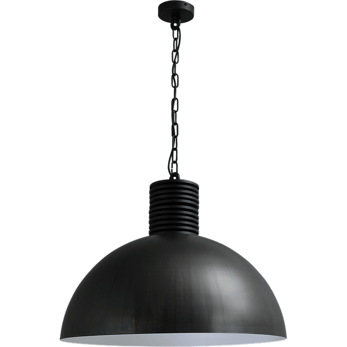 Industriële hanglamp Larino Ø60cm gunmetal buitenkant