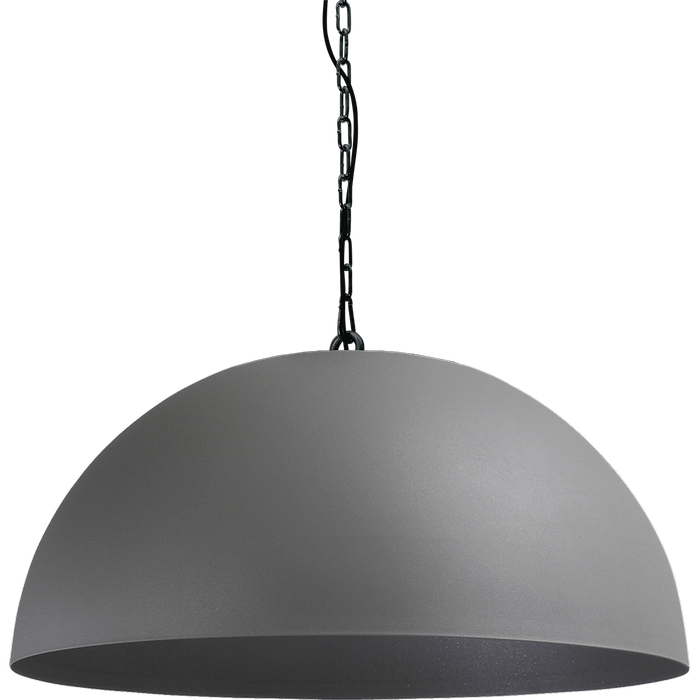 Industriële hanglamp Larino Ø80cm beton look buitenkant