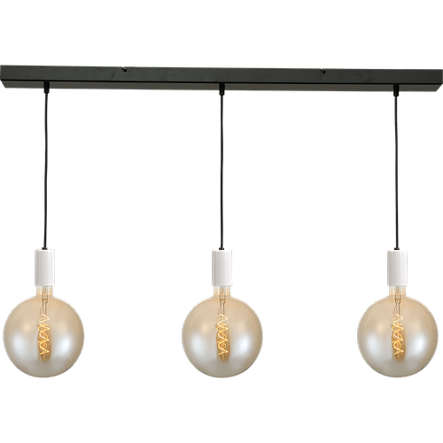 Hanglamp Tessi 3-lichts mat wit 100x8cm