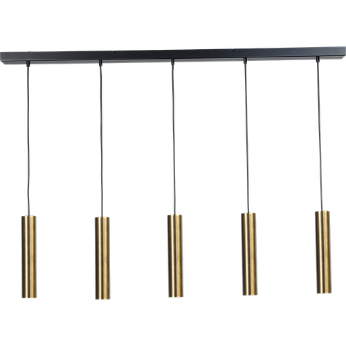 Hanglamp Run 5-lichts antiek messing