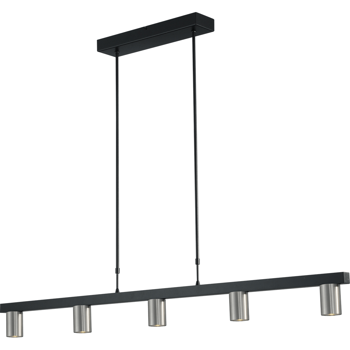 Hanglamp Bounce zwart/mat 130cm, - 2491-05-37-130-5 - Webo Verlichting