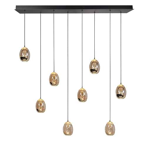 Hanglamp Golden Egg Balk 115cm 8 x 5W 2700K dimbaar