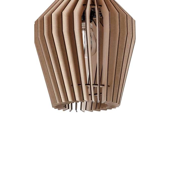 Houten hanglamp van Blij Design. Deze houten lamp Corners is 27 cm hoog en heeft een doorsnede van 24 cm. De lamp heeft een naturel uitvoering. Een design houten hanglamp uit de grote serie houten lampen van Blij Design. Zie ook de andere houten lampen van Blij Design in deze serie. Zoek op het woord Corners. Blij Design is een Nederlands merk met handgemaakte designlampen.