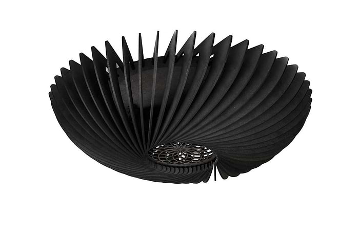 Houten plafondlamp-plafonnier van Blij Design