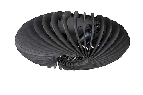 Houten plafondlamp-plafonnier van Blij Design