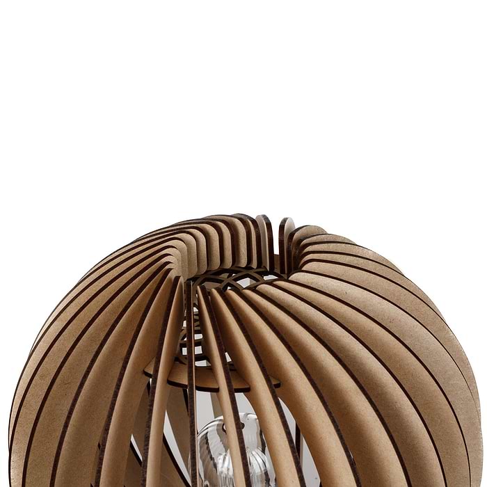 Houten tafellamp van Blij Design. Deze houten lamp ORB is 27 cm hoog en heeft een doorsnede van 27 cm. De lamp heeft een naturel uitvoering. Een design houten tafellamp uit de grote serie houten lampen van Blij Design. Zie ook de andere houten lampen van Blij Design in deze serie. Zoek op het woord ORB. Blij Design is een Nederlands merk met handgemaakte designlampen.
