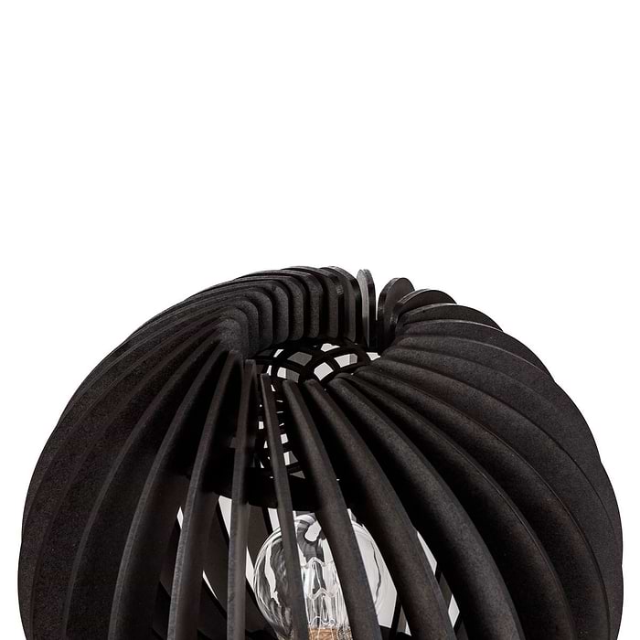 Houten tafellamp van Blij Design. Deze zwarte houten lamp ORB is 27 cm hoog en heeft een doorsnede van 27 cm. Een design houten tafellamp uit de grote serie houten lampen van Blij Design. Zie ook de andere houten lampen van Blij Design in deze serie. Zoek op het woord ORB. Blij Design is een Nederlands merk met handgemaakte designlampen.