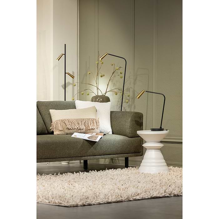 zwart/goud. Geïntegreerd LED. Serie Barry - ETH. Deze spot plafondlamp is dimbaar met een externe wanddimmer. In de Barry serie van ETH bevinden zich ook plafondspots met 1