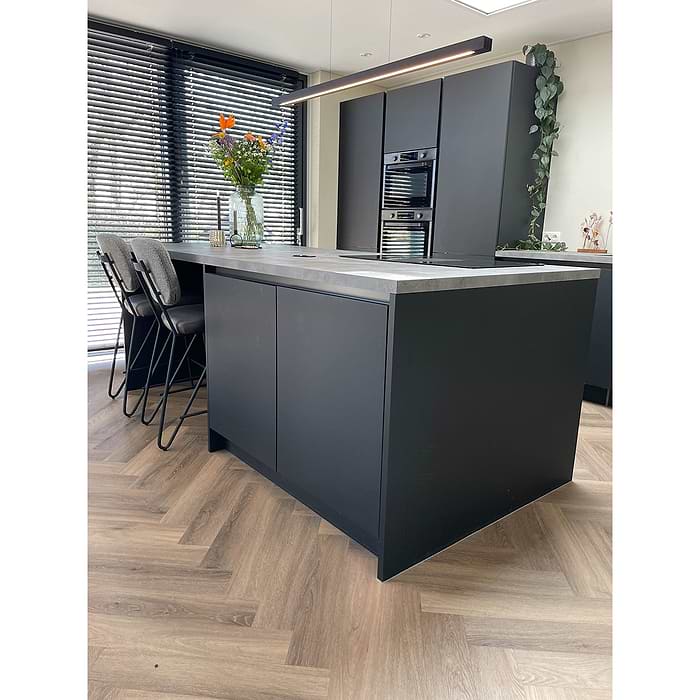 Houten smalle hanglamp